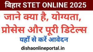 Bihar STET 2025 Online Form