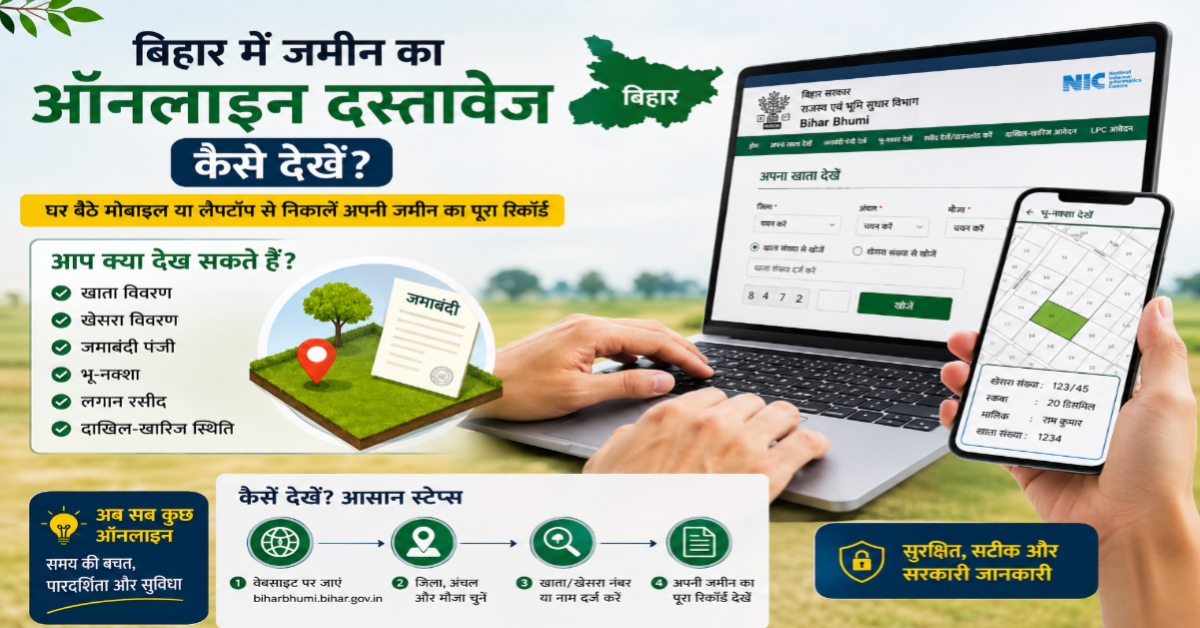 Bihar Jamin Ka Online Dastavej Kaise Dekhe 2026